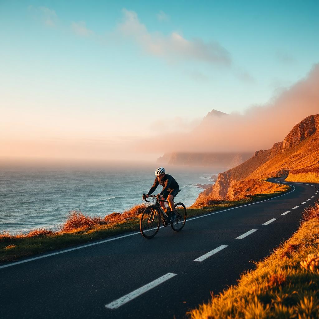 Cyclists enjoying scenic Irish countryside routes
